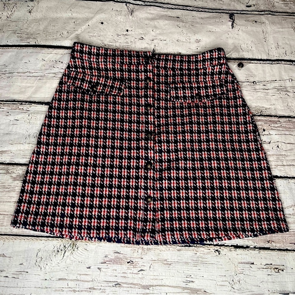 Modcloth  Houndstooth Mini Skirt Size M
